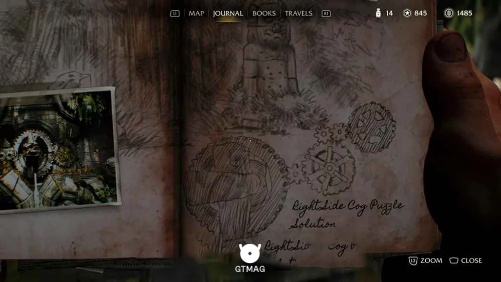 Adventure Note .6: Right Cogwheel Layout - مکان Collectibleهای Sukhothai در Indiana Jones and the Great Circle