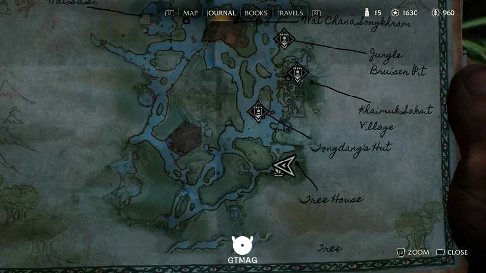 Fieldwork Note .4: Hidden Map - مکان Collectibleهای Sukhothai در Indiana Jones and the Great Circle