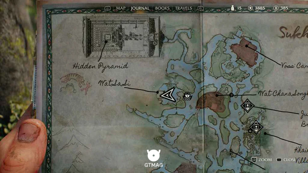 Fieldwork Note .21: Moon Card - مکان Collectibleهای Sukhothai در Indiana Jones and the Great Circle