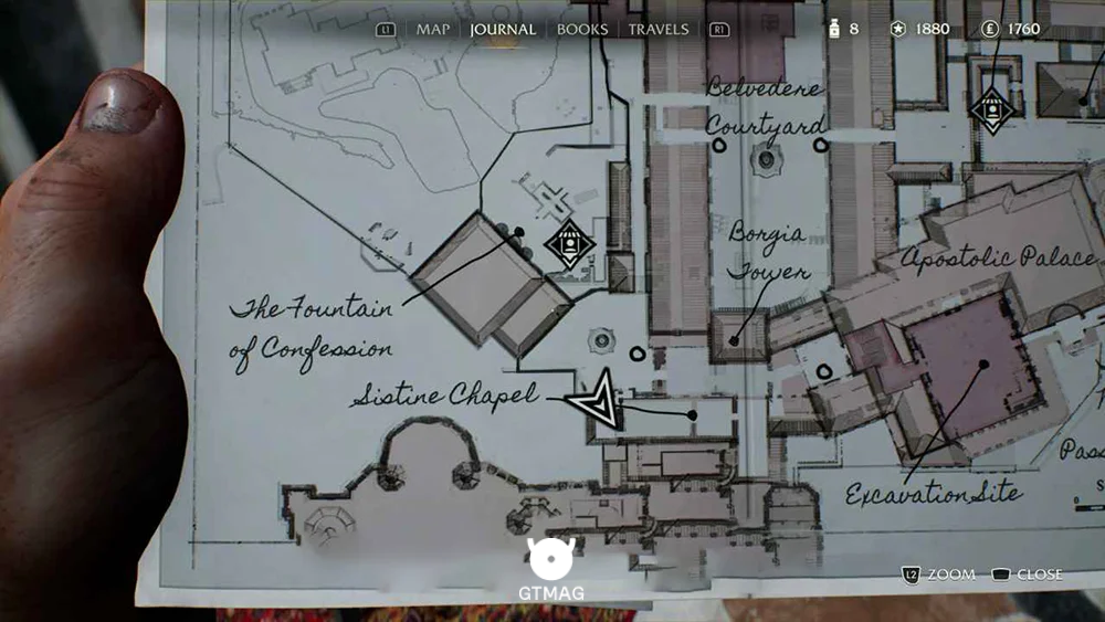 Mystery Note .8: Planetary Chart، 15 AP - راهنمای ماموریت Secret of Secrets در Indiana Jones and the Great Circle