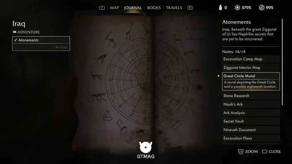 Adventure Note .14: Great Circle Mural - راهنمای ماموریت Atonements در Indiana Jones and the Great Circle