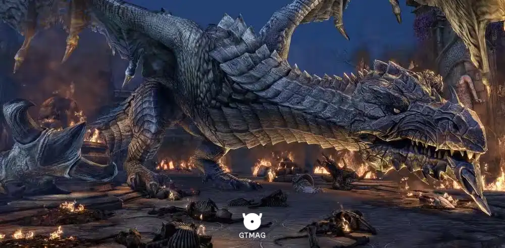 اژدهایان در سری elder scrolls