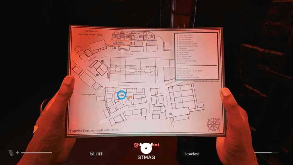 بخش&zwnj; 6: JOURNEY TO MEDICAL - مکان کالکتیبل های Part 2: Zoe در Silent Hill Townfall