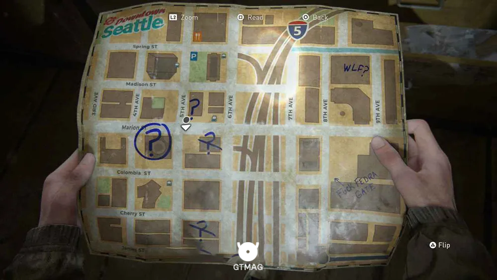 CHAPTER 9: DOWNTOWN - تمام مکان&zwnj;های Parts و Supplements در The Last of Us 2