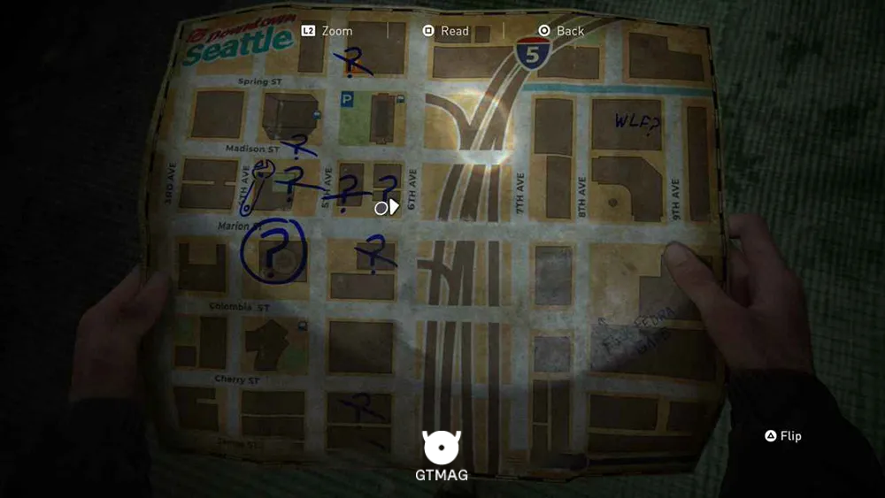 CHAPTER 9: DOWNTOWN - تمام مکان&zwnj;های Parts و Supplements در The Last of Us 2