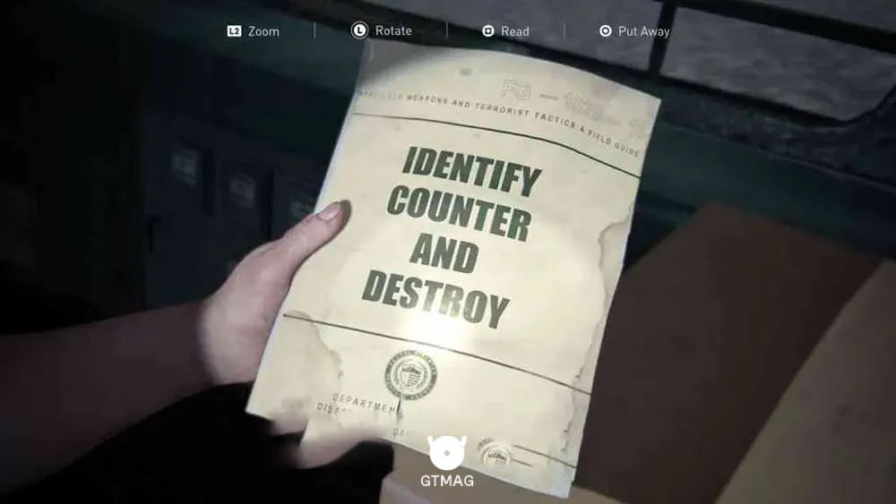 Chapter 31: The Coast - تمام مکان&zwnj;های Training Manual در The Last of Us 2