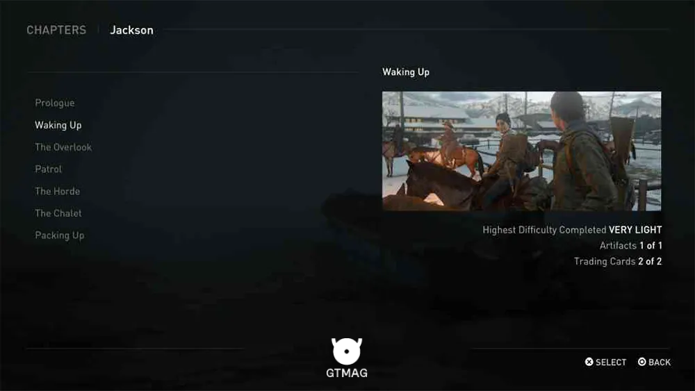 مکان Collectibleهای Waking Up در The Last of Us 2