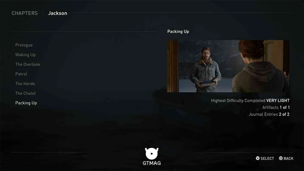 مکان Collectibleهای Packing Up در The Last of Us 2