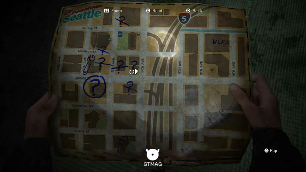 Artifact .11: Join WLF Note - مکان Collectibleهای Downtown در The Last of Us 2
