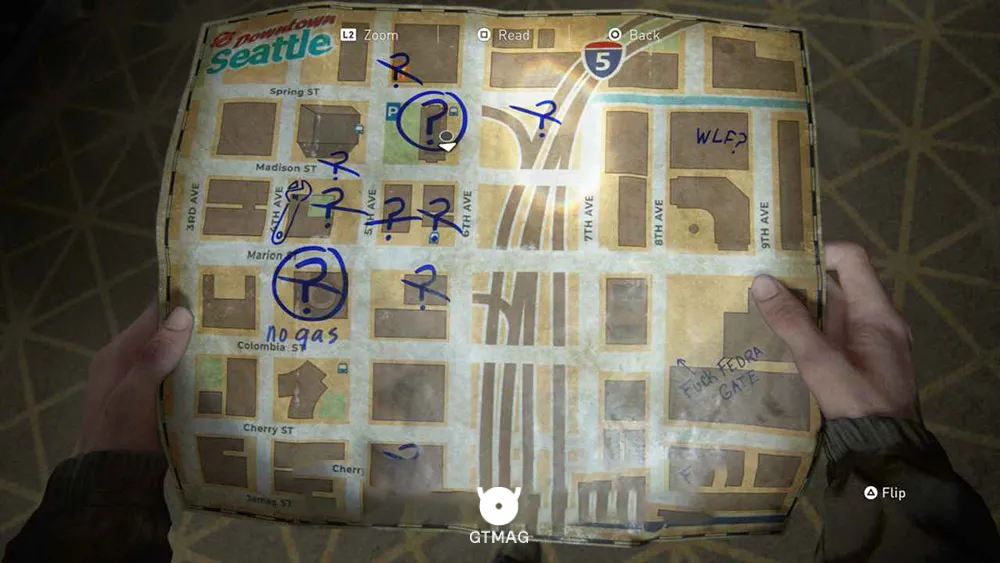 Supplements x11 - مکان Collectibleهای Downtown در The Last of Us 2