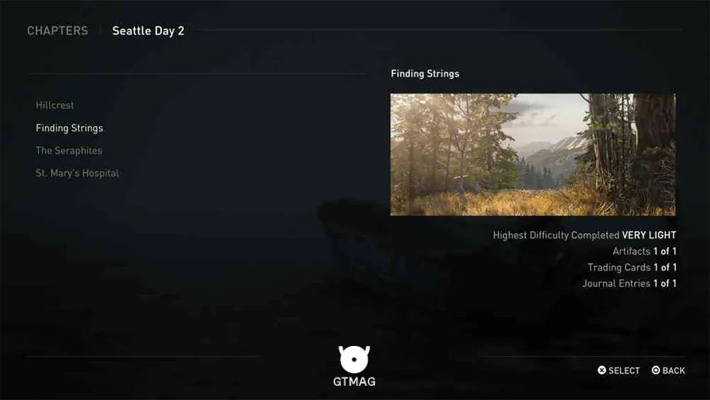 مکان Collectibleهای Finding Strings در The Last of Us 2