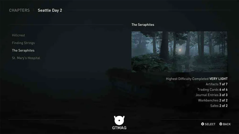 مکان Collectibleهای The Seraphites در The Last of Us 2