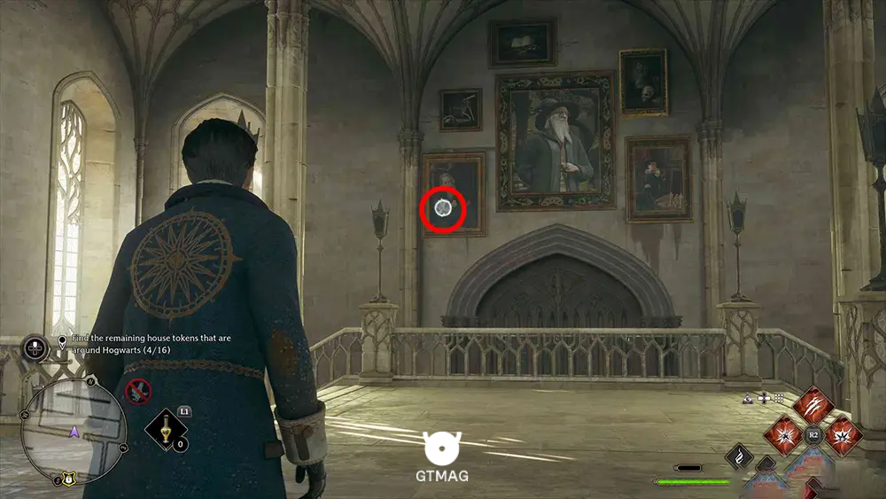 House Token شماره 6 - The Great Hall > Great Hall - تمام مکان&zwnj;های House Token در Hogwarts Legacy