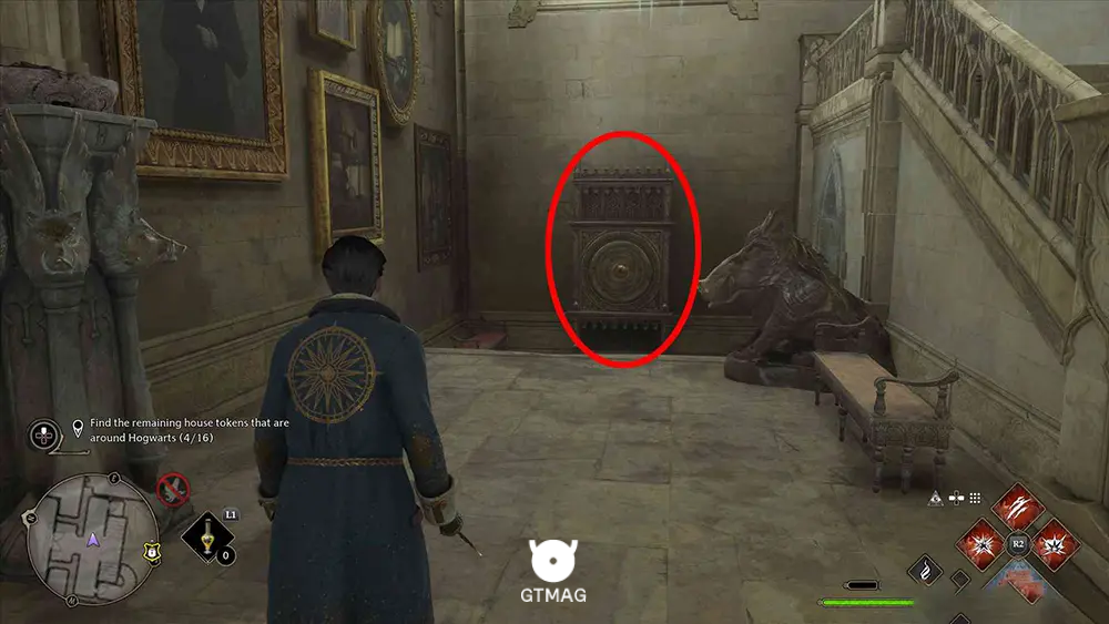 House Token شماره 6 - The Great Hall > Great Hall - تمام مکان&zwnj;های House Token در Hogwarts Legacy