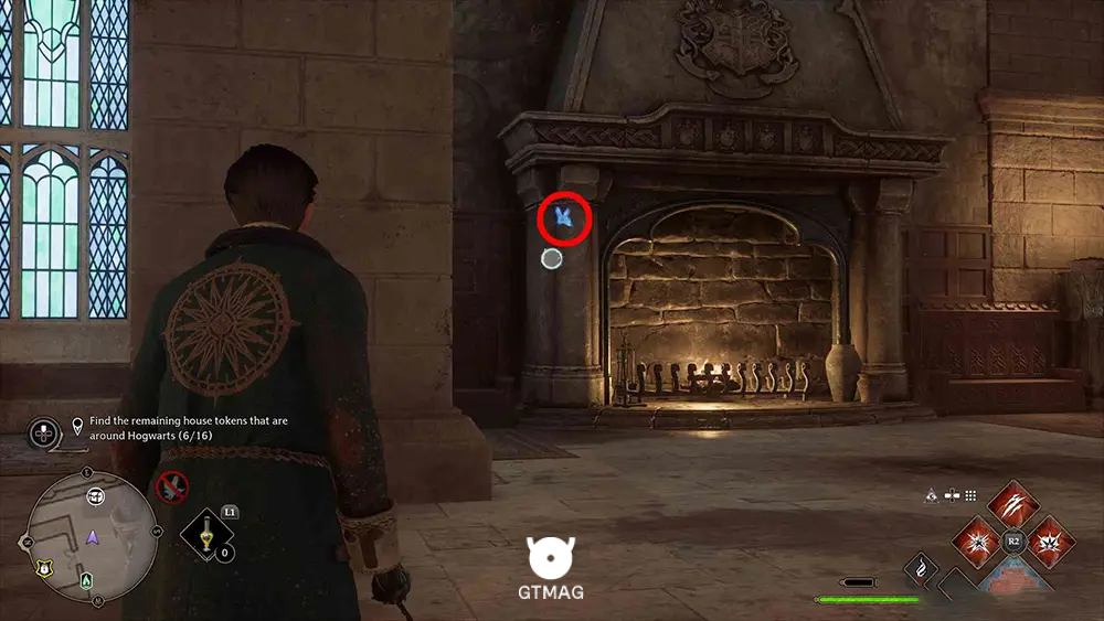House Token شماره 7 - The Great Hall > Great Hall - تمام مکان&zwnj;های House Token در Hogwarts Legacy