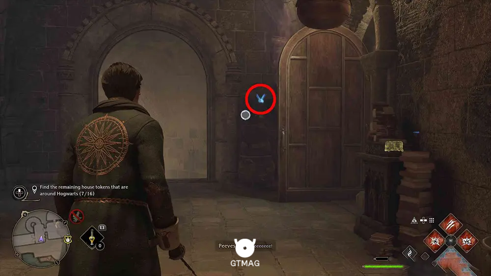House Token شماره 8 - The Library Annex > Potions Classroom - تمام مکان&zwnj;های House Token در Hogwarts Legacy