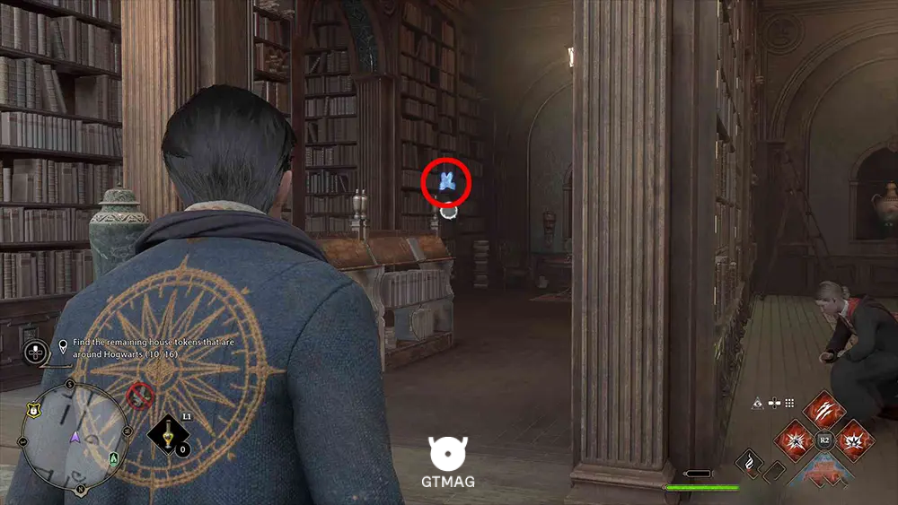 House Token شماره 11 - The Library Annex > Library - تمام مکان&zwnj;های House Token در Hogwarts Legacy