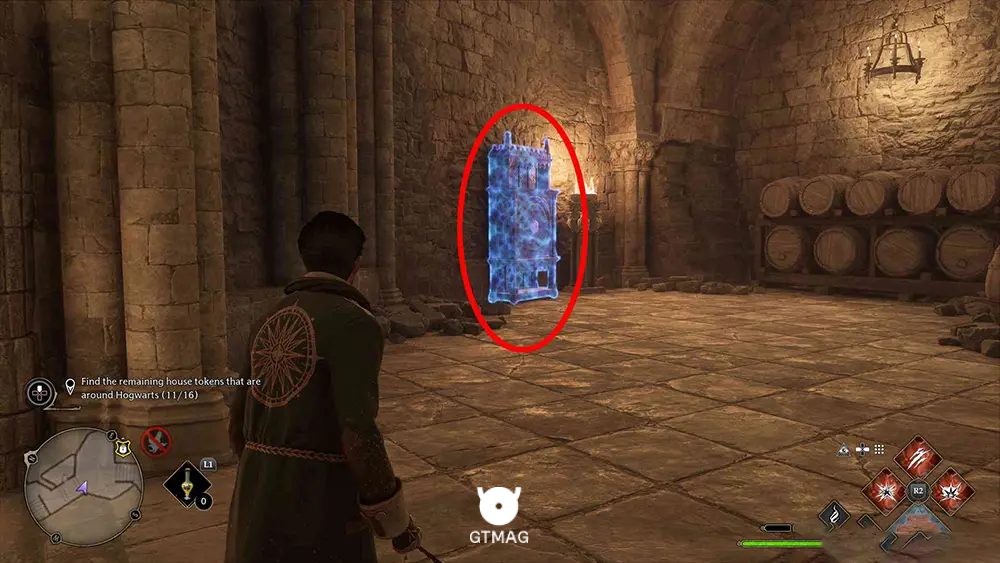 House Token شماره 12 - Secret Rooms > The Map Chamber - تمام مکان&zwnj;های House Token در Hogwarts Legacy