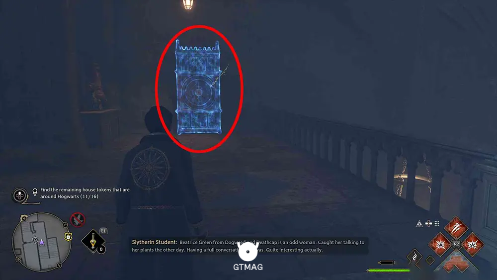 House Token شماره 13 - Secret Rooms > The Map Chamber - تمام مکان&zwnj;های House Token در Hogwarts Legacy