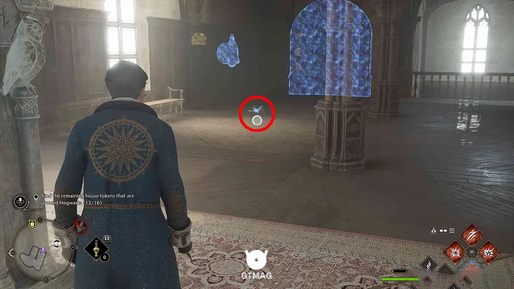 House Token شماره 14 - The South Wing > Faculty Tower - تمام مکان&zwnj;های House Token در Hogwarts Legacy