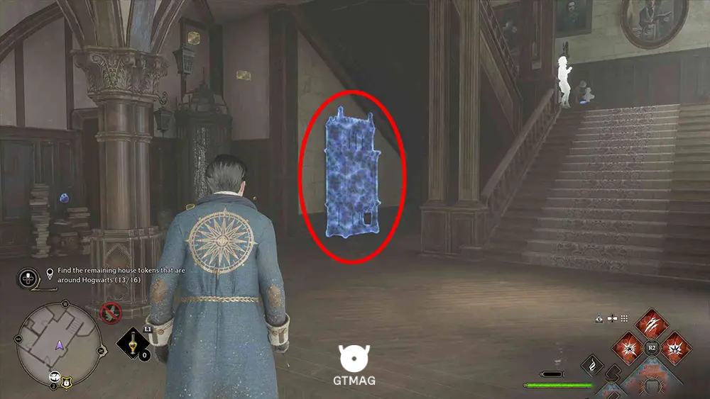 House Token شماره 14 - The South Wing > Faculty Tower - تمام مکان&zwnj;های House Token در Hogwarts Legacy