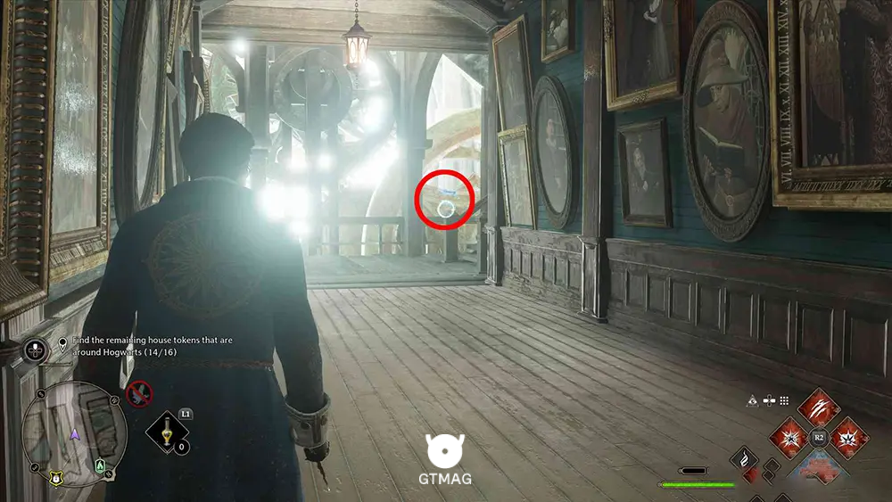 House Token شماره 15 - The South Wing > Hospital Wing - تمام مکان&zwnj;های House Token در Hogwarts Legacy