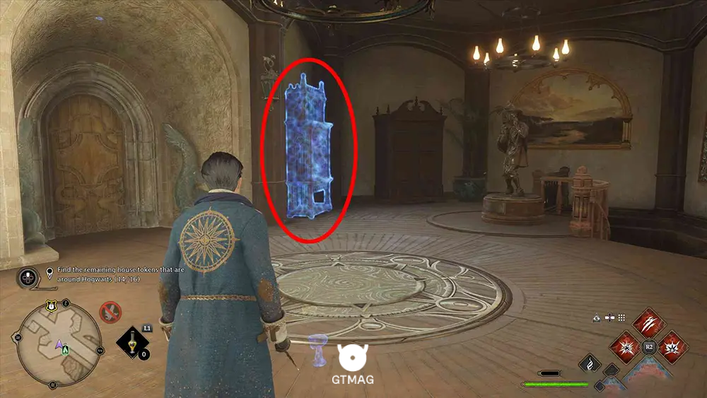 House Token شماره 15 - The South Wing > Hospital Wing - تمام مکان&zwnj;های House Token در Hogwarts Legacy