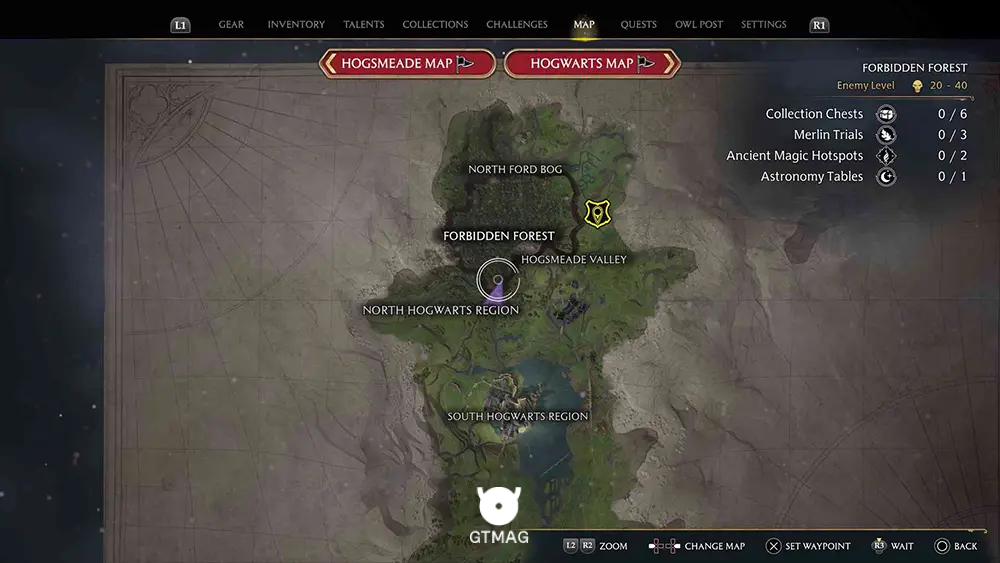 CURSEهای غیرقابل بخشش - راهنمای تمام جادوهای Hogwarts Legacy
