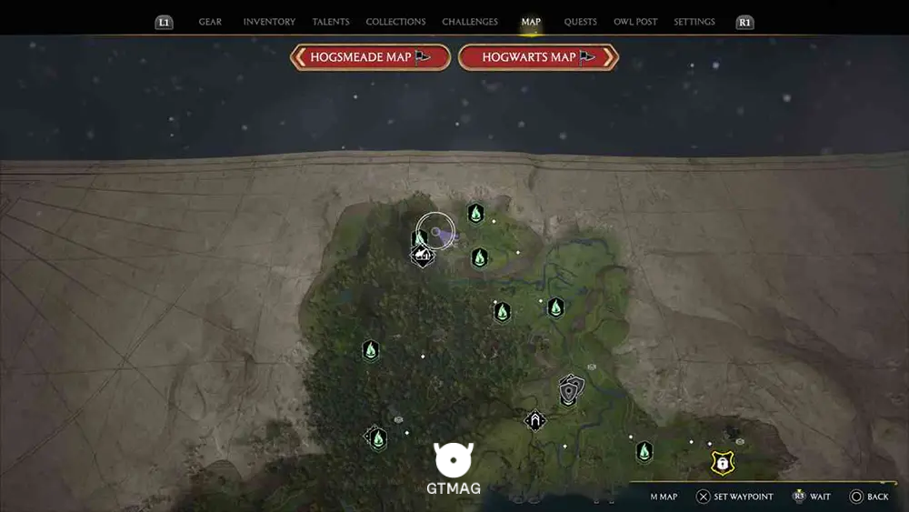 NORTH FORD BOG - 1 BUTTERFLY - مکان تمام پروانهها در Hogwarts Legacy