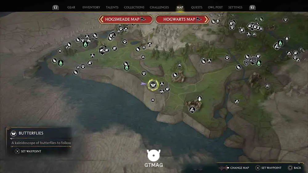 FELDCROFT REGION - 2 BUTTERFLIES - مکان تمام پروانهها در Hogwarts Legacy