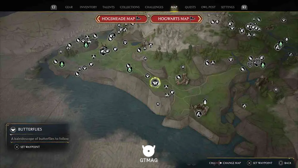 FELDCROFT REGION - 2 BUTTERFLIES - مکان تمام پروانهها در Hogwarts Legacy