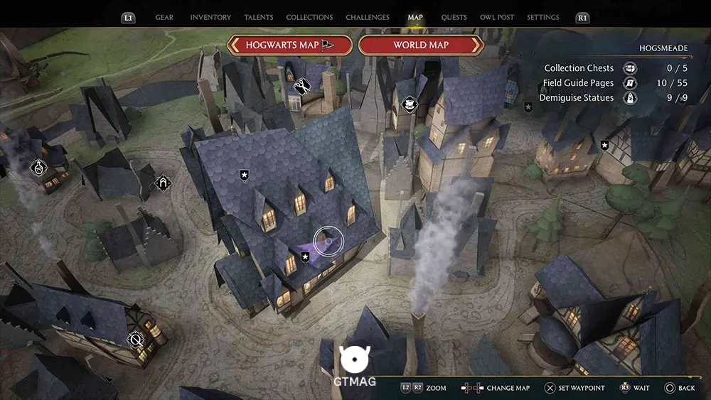 Hogsmeade - تمام مکانهای Field Guide Pages در Hogwarts Legacy