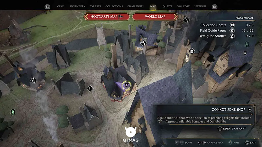 Hogsmeade - تمام مکانهای Field Guide Pages در Hogwarts Legacy