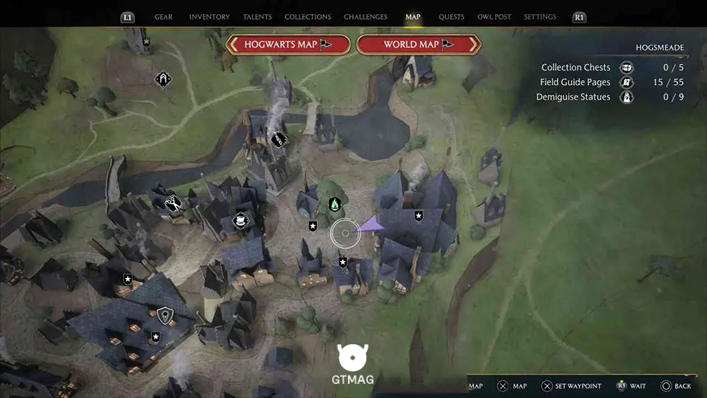 Hogsmeade - تمام مکانهای Field Guide Pages در Hogwarts Legacy