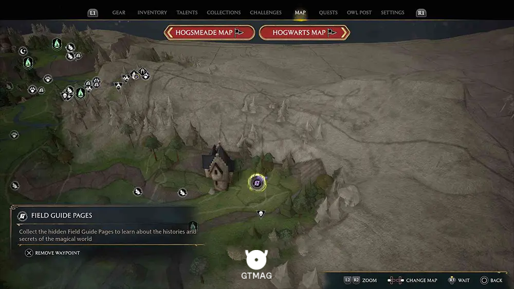 The Highlands - Hogsmeade Valley - تمام مکانهای Field Guide Pages در Hogwarts Legacy
