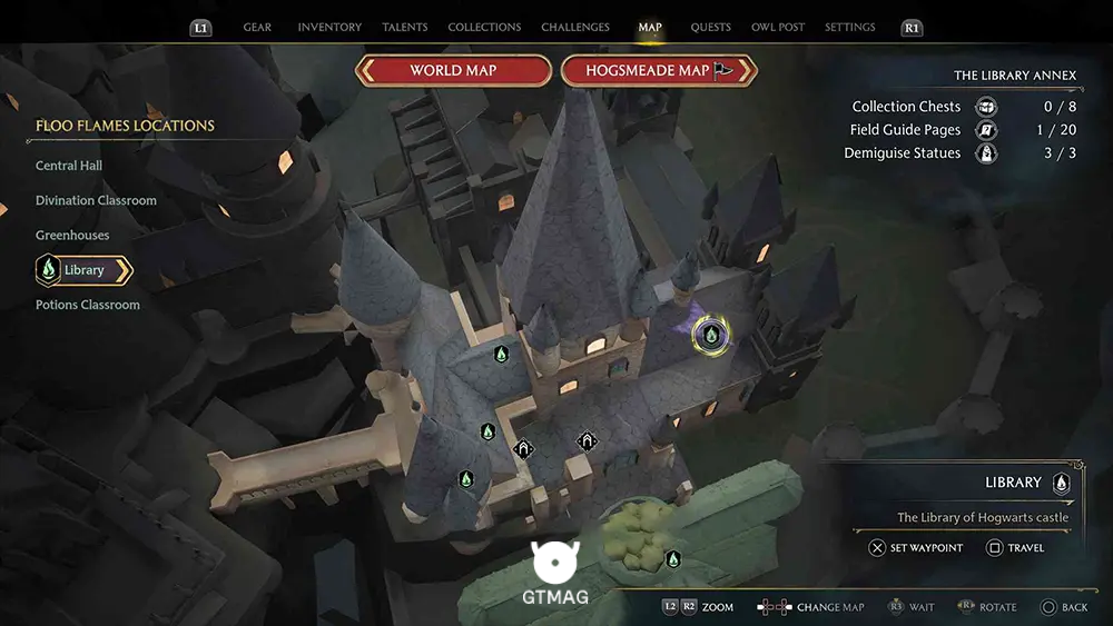 Hogwarts - The Bell Tower Wing - تمام مکانهای Field Guide Pages در Hogwarts Legacy