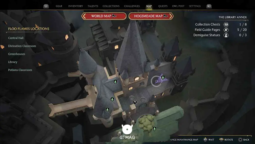 Hogwarts - The Library Annex - تمام مکانهای Field Guide Pages در Hogwarts Legacy
