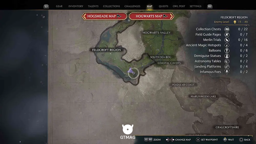 میدان نبرد FELDCROFT - تمام مکان&zwnj;های Battle Arena در هاگوارتز لگسی - Hogwarts Legacy