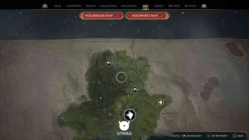 FORBIDDEN FOREST - تمام مکانهای جادوی باستانی -Ancient Magic Hotspot - در Hogwarts Legacy