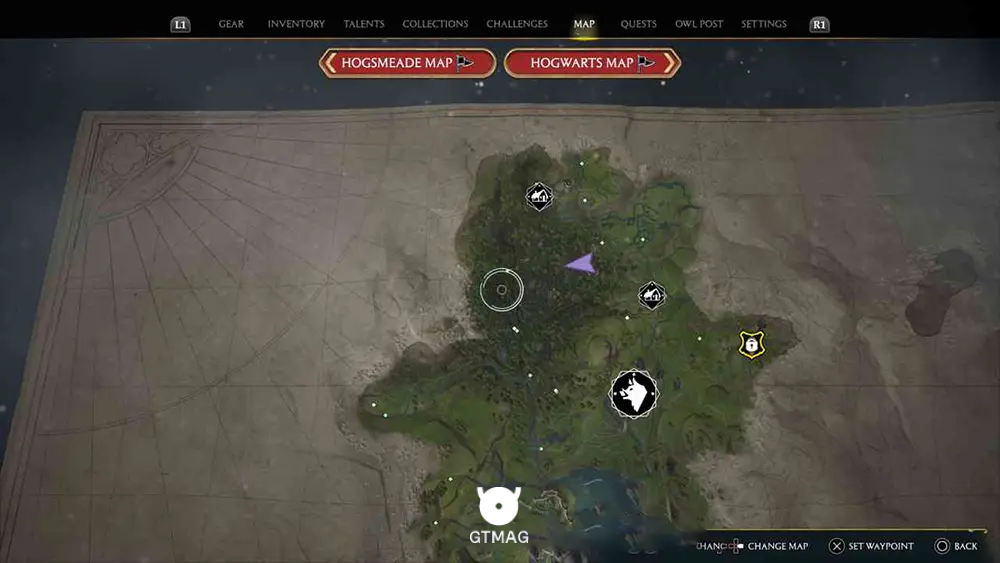 FORBIDDEN FOREST - تمام مکانهای جادوی باستانی -Ancient Magic Hotspot - در Hogwarts Legacy