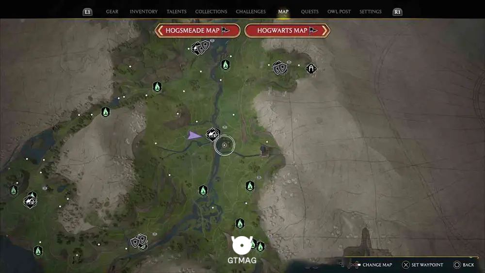 HOGWARTS VALLEY - تمام مکانهای جادوی باستانی -Ancient Magic Hotspot - در Hogwarts Legacy
