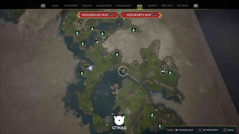 CRAGCROFTSHIRE - تمام مکانهای جادوی باستانی -Ancient Magic Hotspot - در Hogwarts Legacy