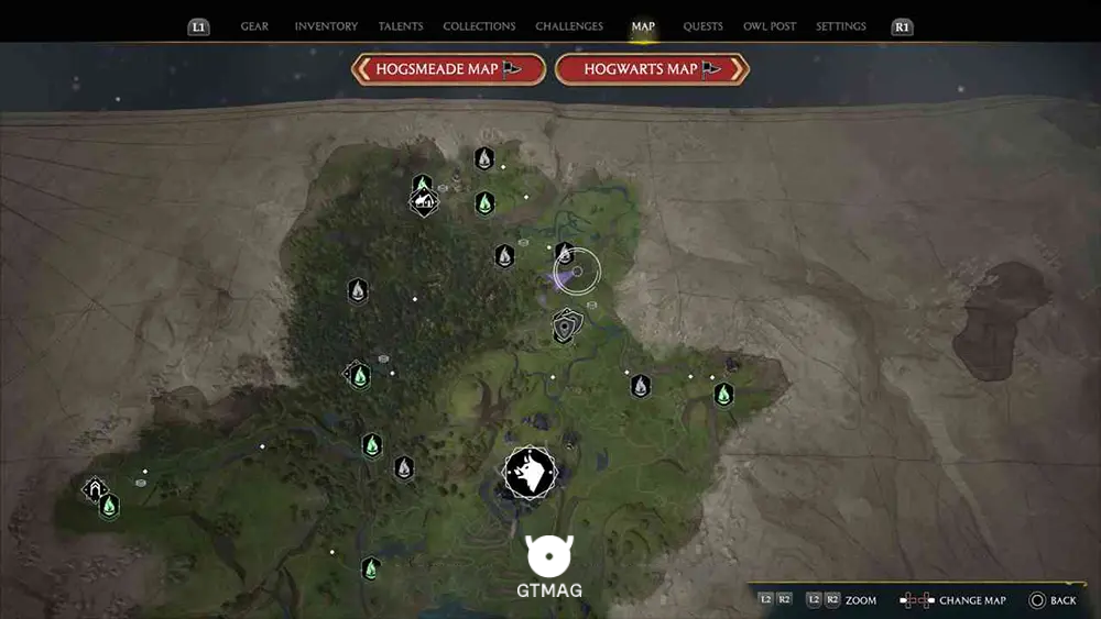 NORTH FORD BOG - موقعیت تمام بالون ها در هاگوارتز لگسی - Hogwarts Legacy
