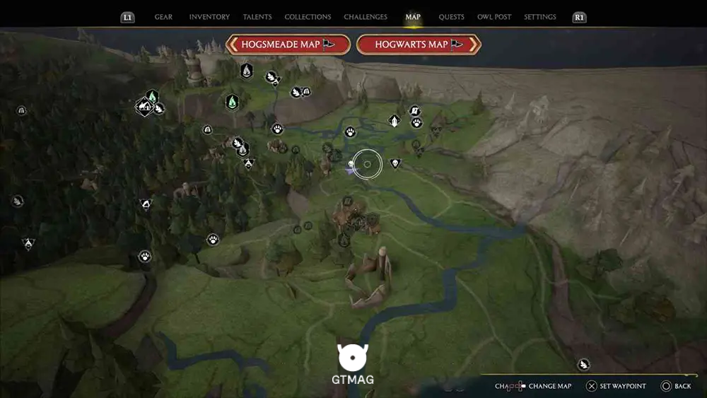 NORTH FORD BOG - موقعیت تمام بالون ها در هاگوارتز لگسی - Hogwarts Legacy
