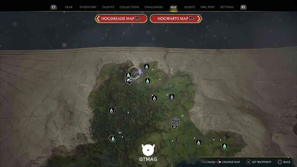 NORTH FORD BOG - موقعیت تمام بالون ها در هاگوارتز لگسی - Hogwarts Legacy