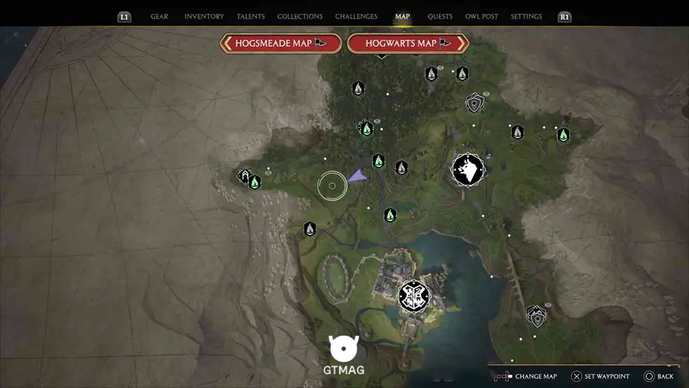 NORTH HOGWARTS REGION - موقعیت تمام بالون ها در هاگوارتز لگسی - Hogwarts Legacy