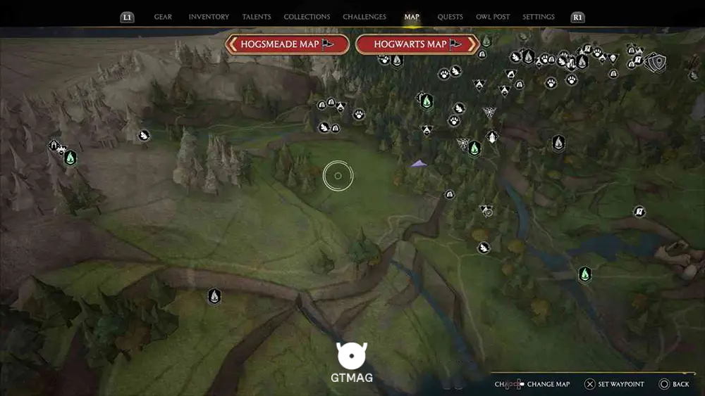 NORTH HOGWARTS REGION - موقعیت تمام بالون ها در هاگوارتز لگسی - Hogwarts Legacy