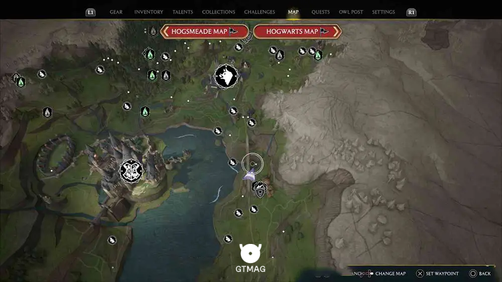 SOUTH HOGWARTS REGION - موقعیت تمام بالون ها در هاگوارتز لگسی - Hogwarts Legacy