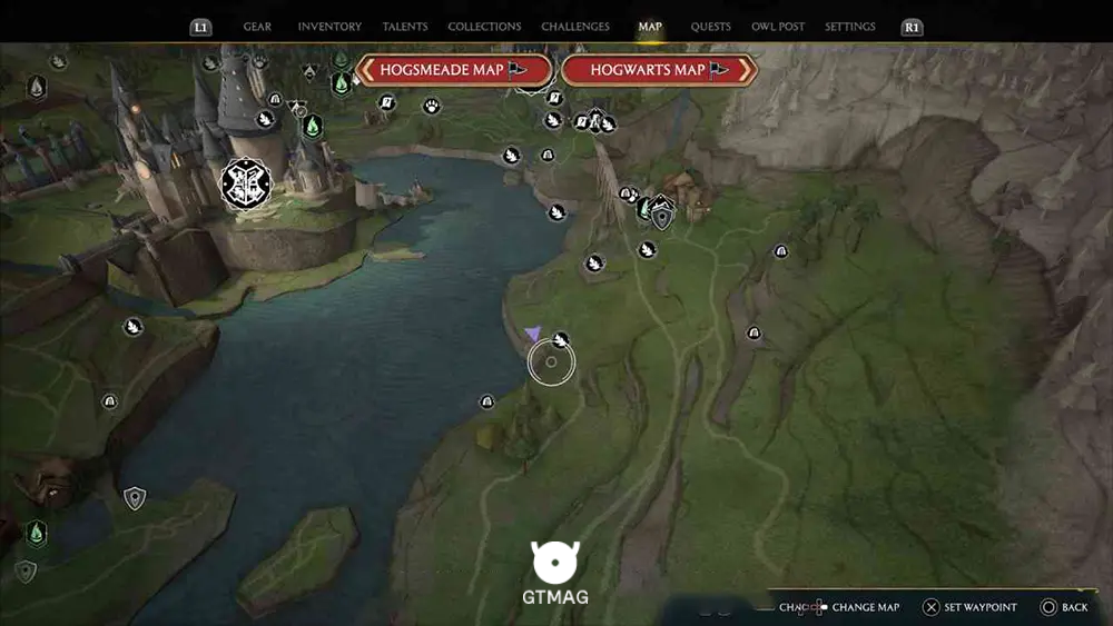 SOUTH HOGWARTS REGION - موقعیت تمام بالون ها در هاگوارتز لگسی - Hogwarts Legacy
