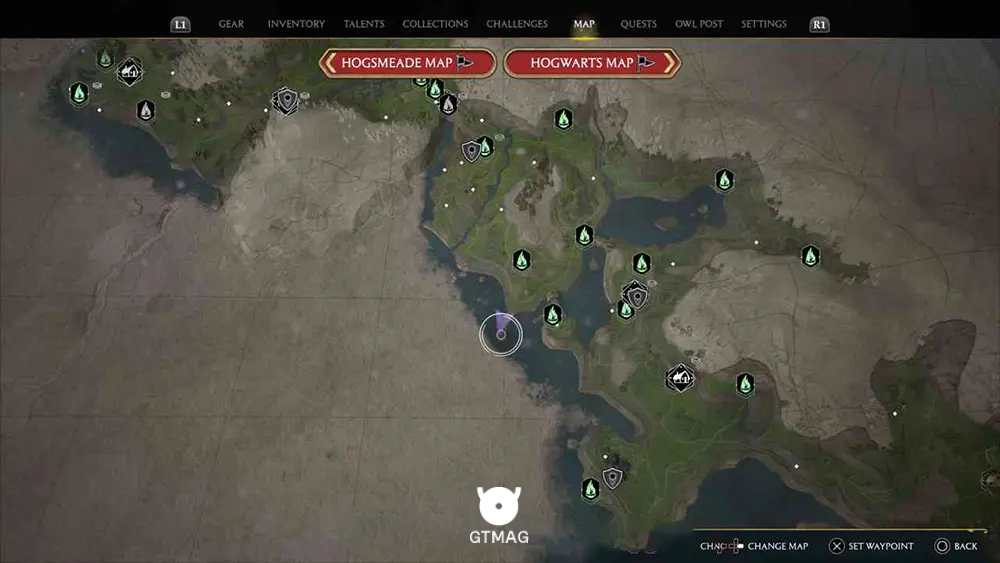 POIDSEAR COAST - تمام موقعیتهای Landing Platform در هاگوارتز لگسی - Hogwarts Legacy